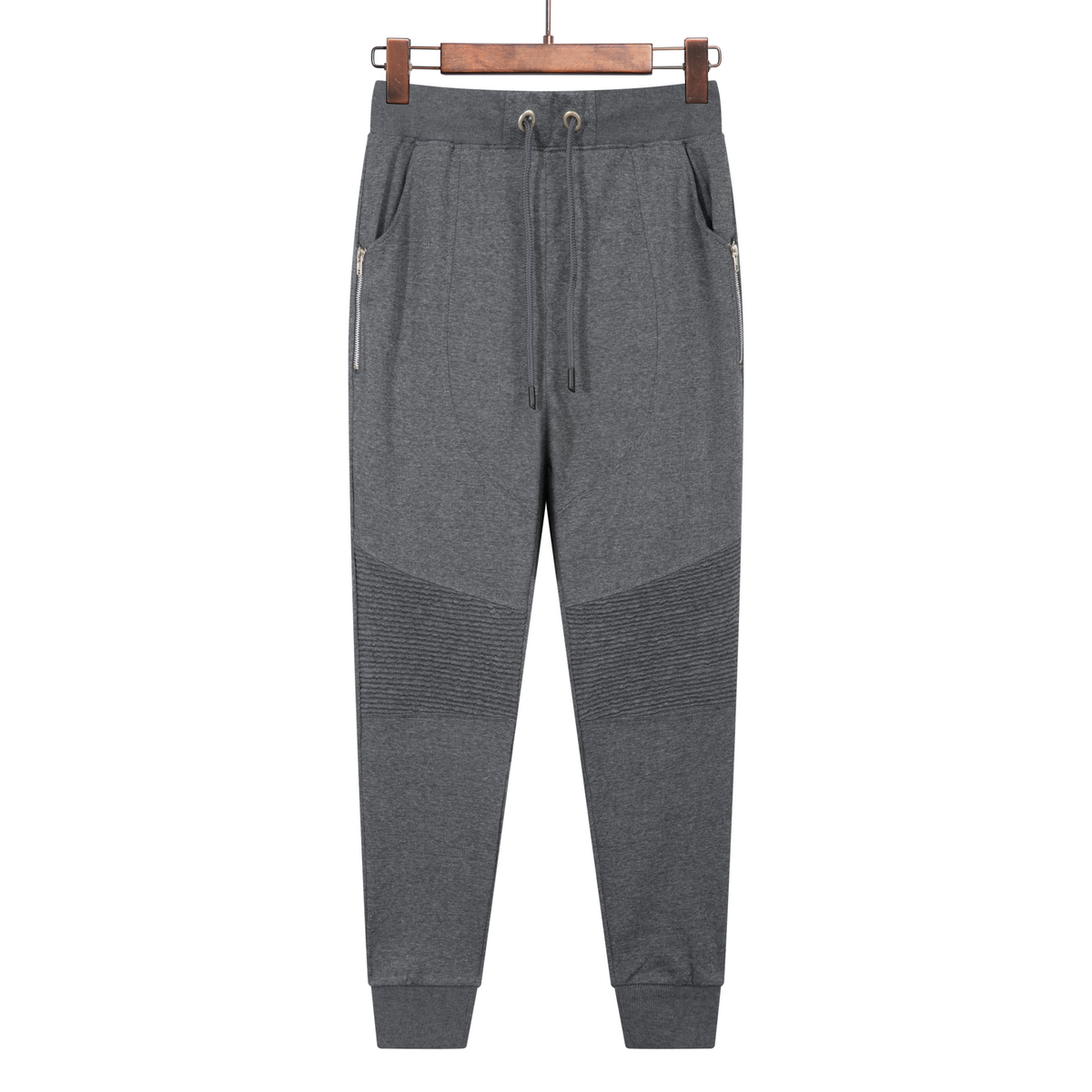 men's joggers with two zipper