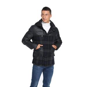 Men's padded jacket with logo on right sleeve