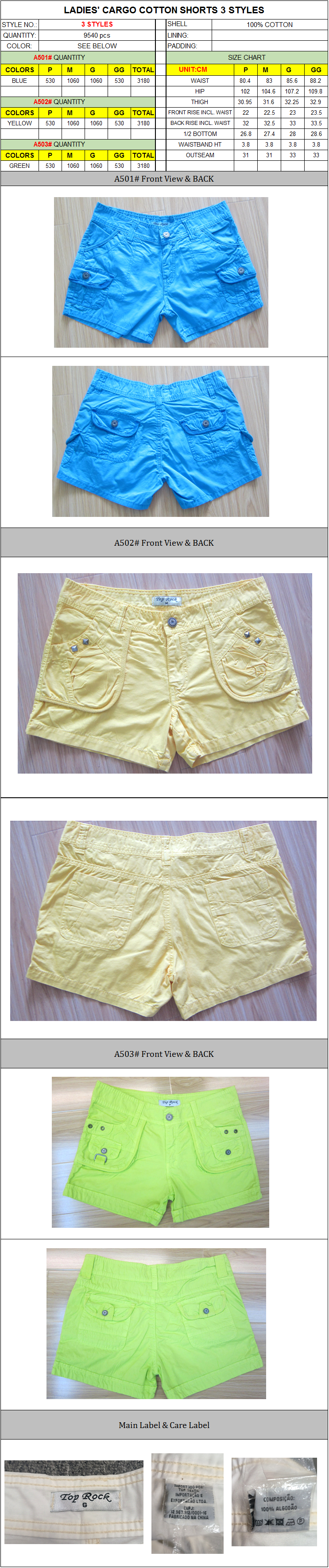 ladies-cargo-cotton-shorts
