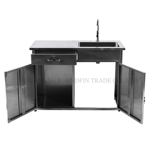 Factory Price Hospital Use Sterile Mortuary Hospital Equipments Cleaning Table
