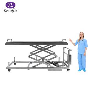 Most Popular Funeral Equipment Two Scissors Lifting Mortuary Body Trolley Mortuary Lifter