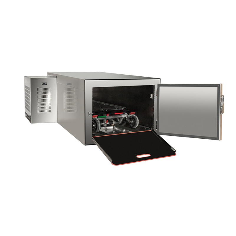 Roundfin RD-1 One Corpse Mortuary Refrigerator With Foldable Trolley