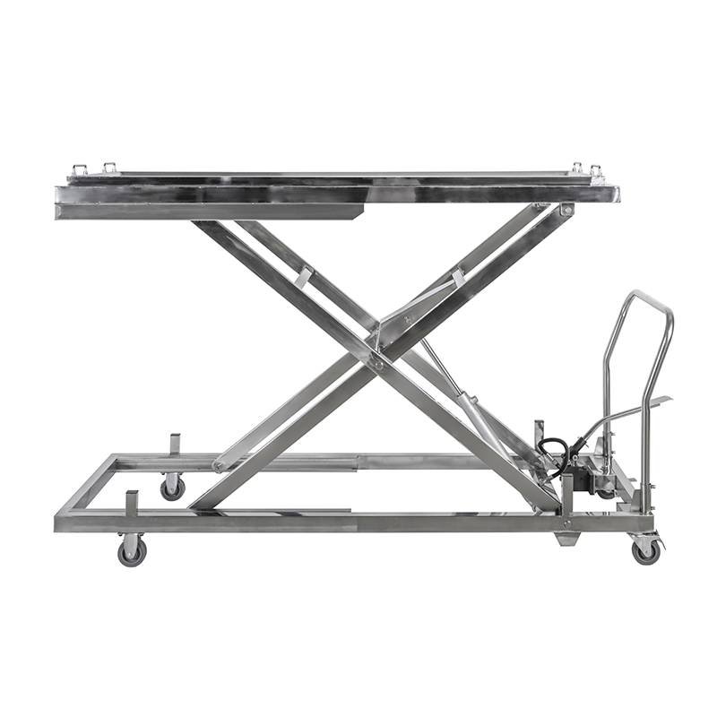 Roundfin RD-1527 Manual Hydraulic Mortuary Corpse Lifting Trolley