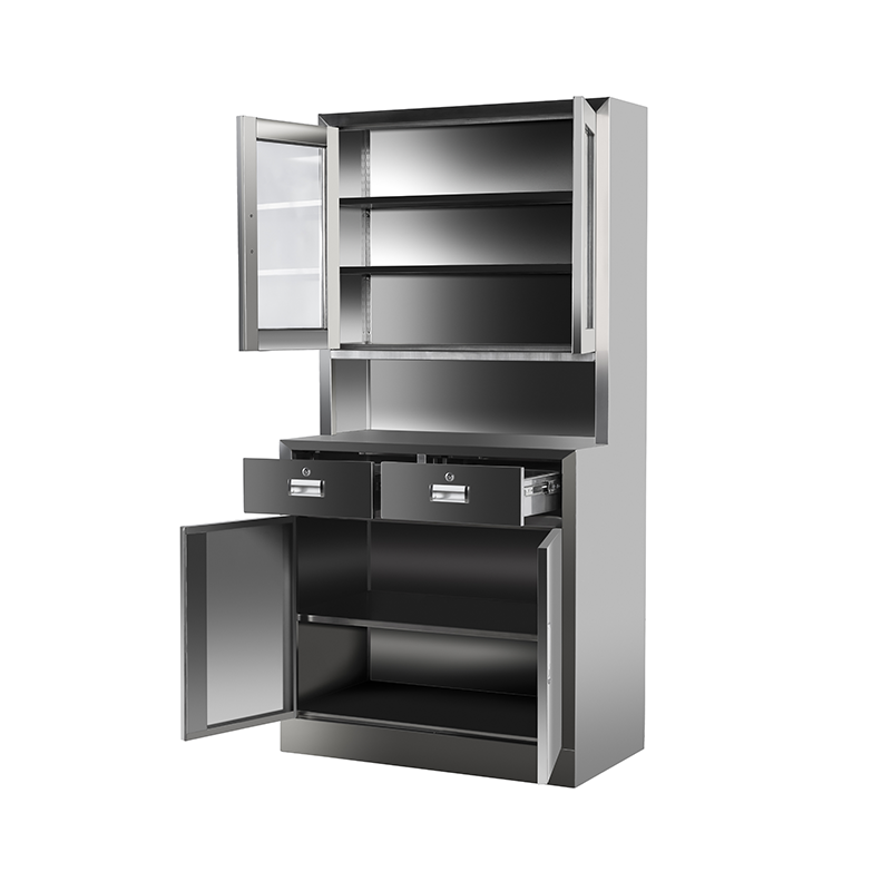 Laboratory Stainless Steel Storage Cabinet with 2 Drawers