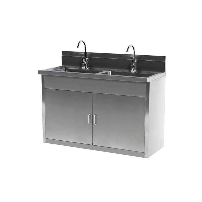 Stainless Steel Two Faucet Sinks For Laboratory