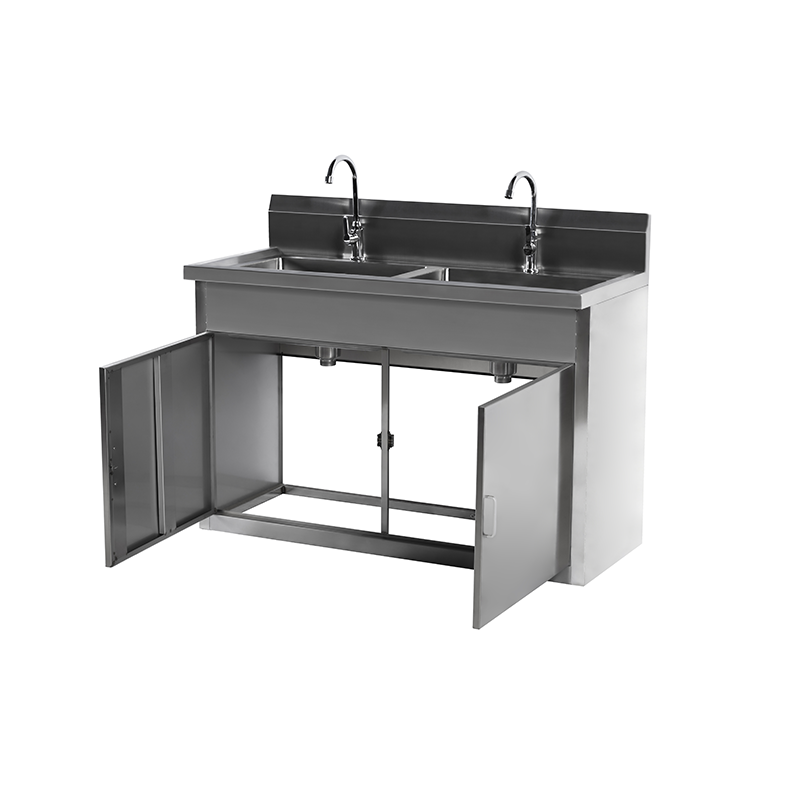 Stainless Steel Two Faucet Sinks For Laboratory