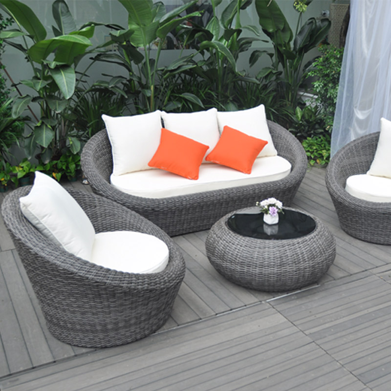 Outdoor Garden Furniture Sofa Set Rattan Wicker Sofas