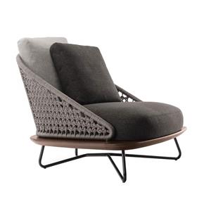 Modern Aluminum Outdoor Furniture Teak Sofa Set