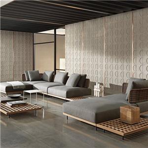 Waterproof Teak Outdoor Furniture Garden Sofa