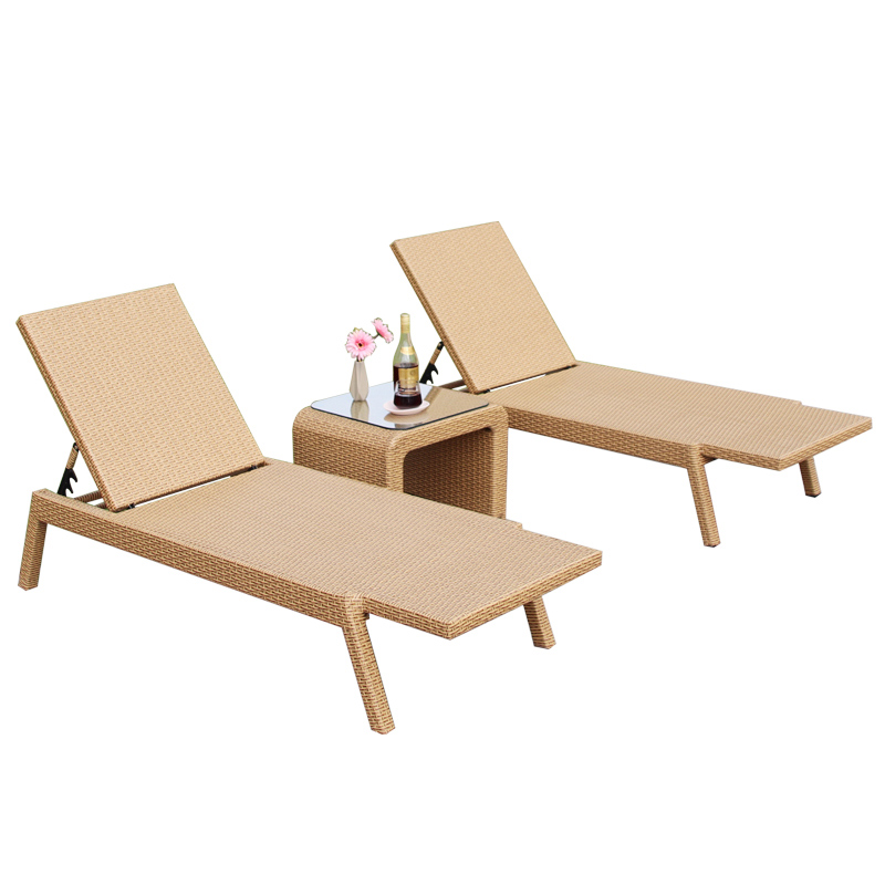 Outdoor Rattan Furniture Pool Chairs Sun Lounger Swimming