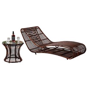 Outdoor Furniture Aluminium Wicker Lounger Chair