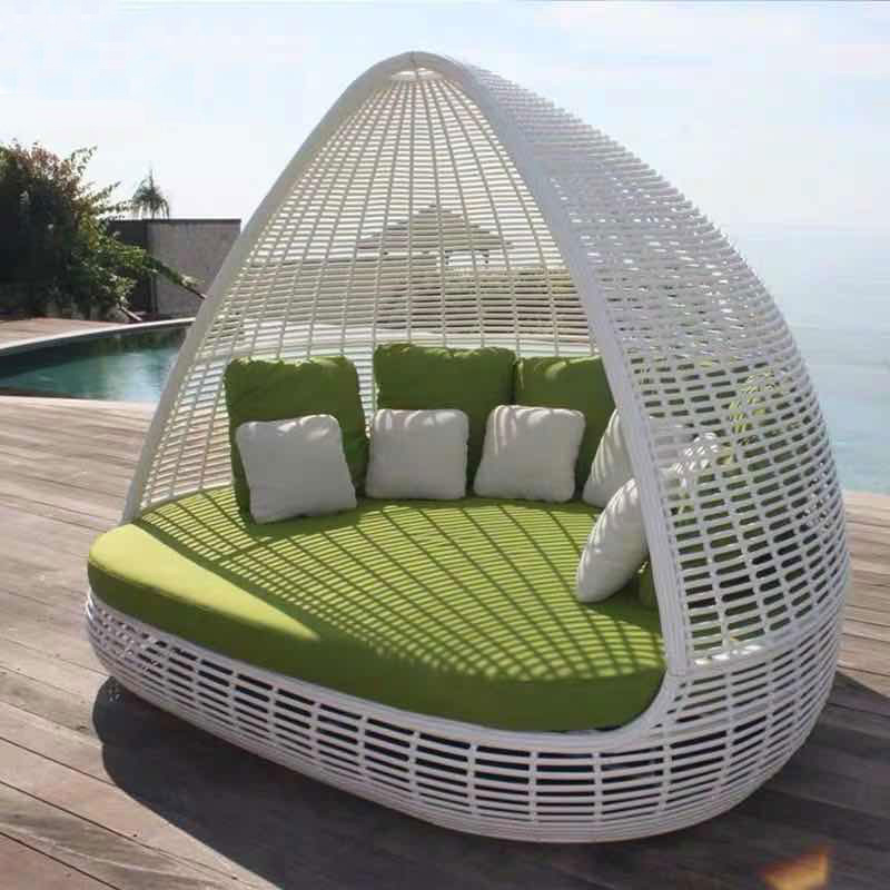 Patio Garden Beach Sun Bed Rattan Daybed