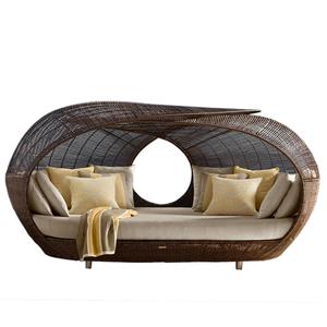 Hotel Swimming Pool Sun Bed Outdoor Daybed Rattan