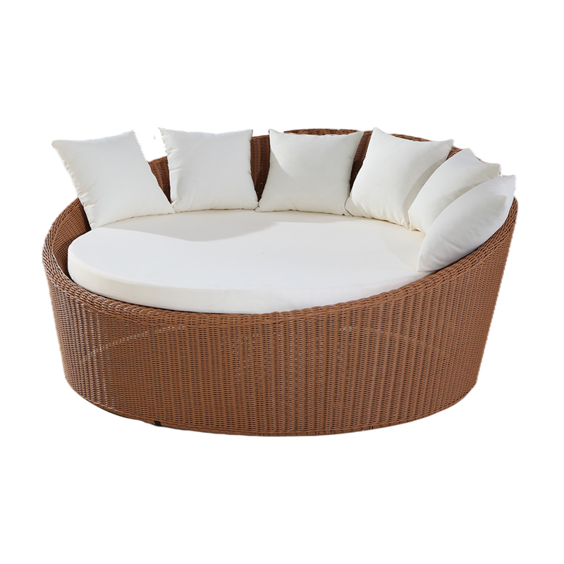 Ratan Outdoor Sunbed Cane Day Bed Outdoor