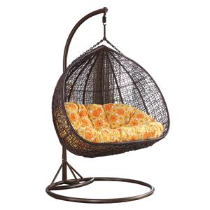 Garden Rattan Hanging Basket Garden Double Egg Chair