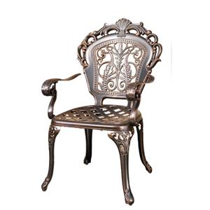 Outdoor Cast Aluminum Coffee Table And Chairs