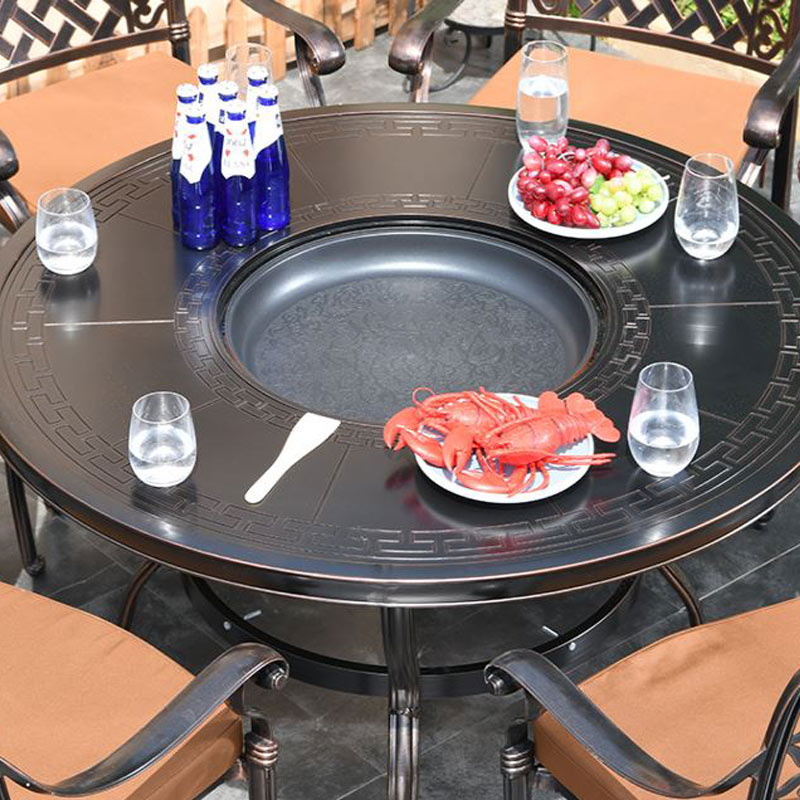 Garden Furniture Outdoor Cast Aluminum Table And Chair