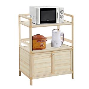 Microwave Oven Aluminium Kitchen Cabinet With Storage
