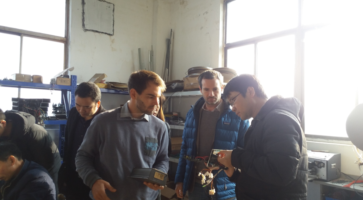 Foreign customers visit our factory
