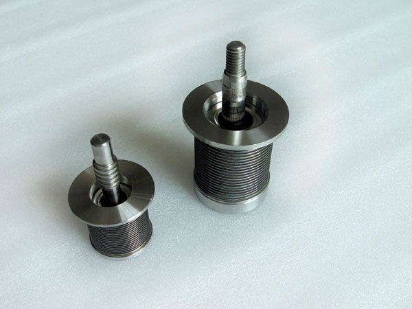 Welded bellows for semiconductor chip processing equipment