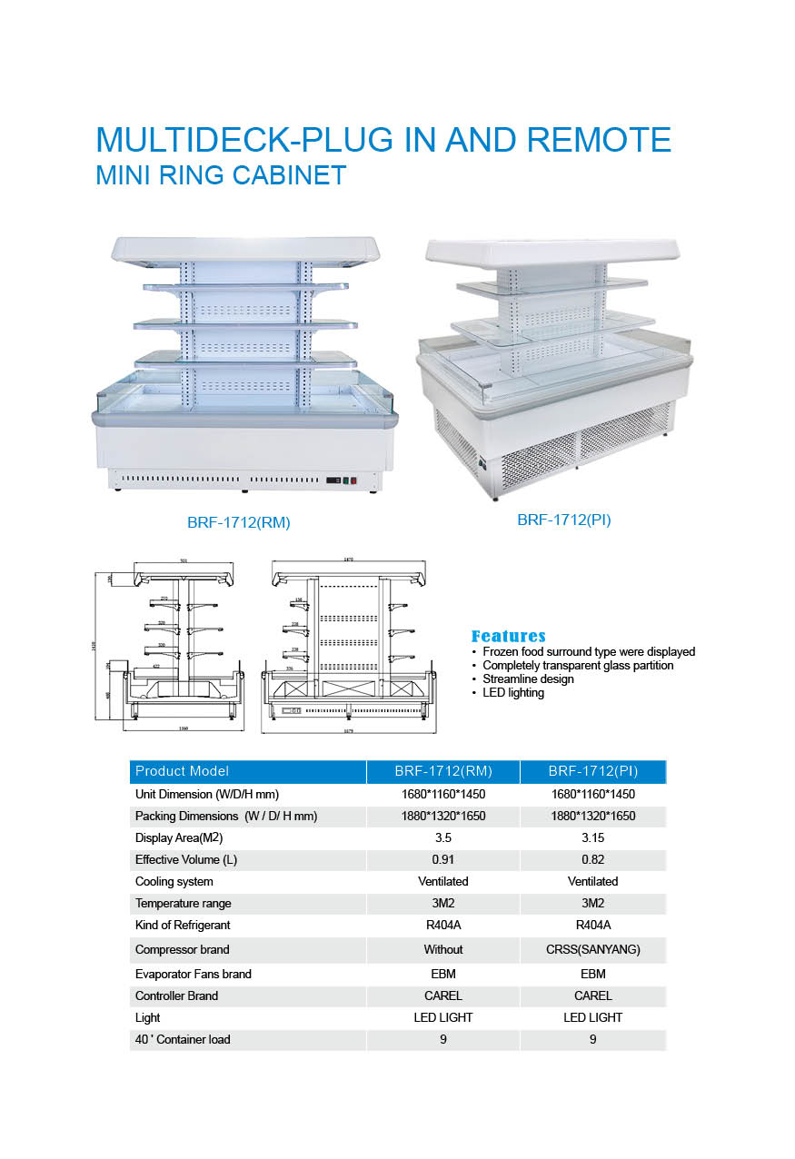 Multideck Remote Ring cabinet