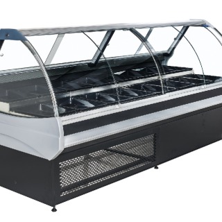 Branchez les vitrines réfrigérées rondes