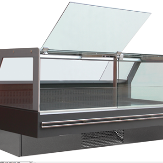 Branchez les vitrines réfrigérées angulaires