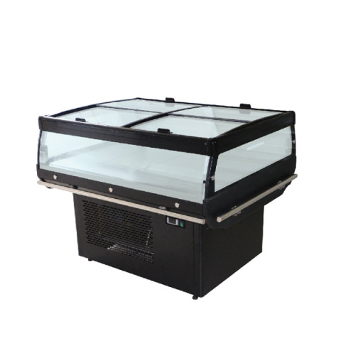 Vetrina del congelatore e del refrigeratore