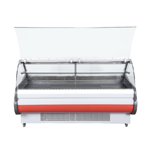 Montare le vetrine refrigerate rotonde