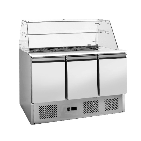 Saladette con coperchio in vetro