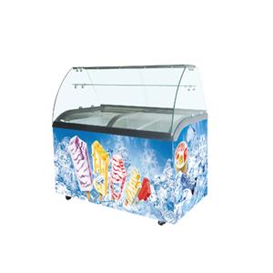 Large glass cover Chest Freezer