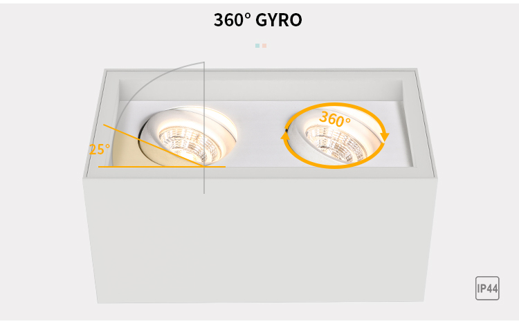surface mounted dimmable led downlights