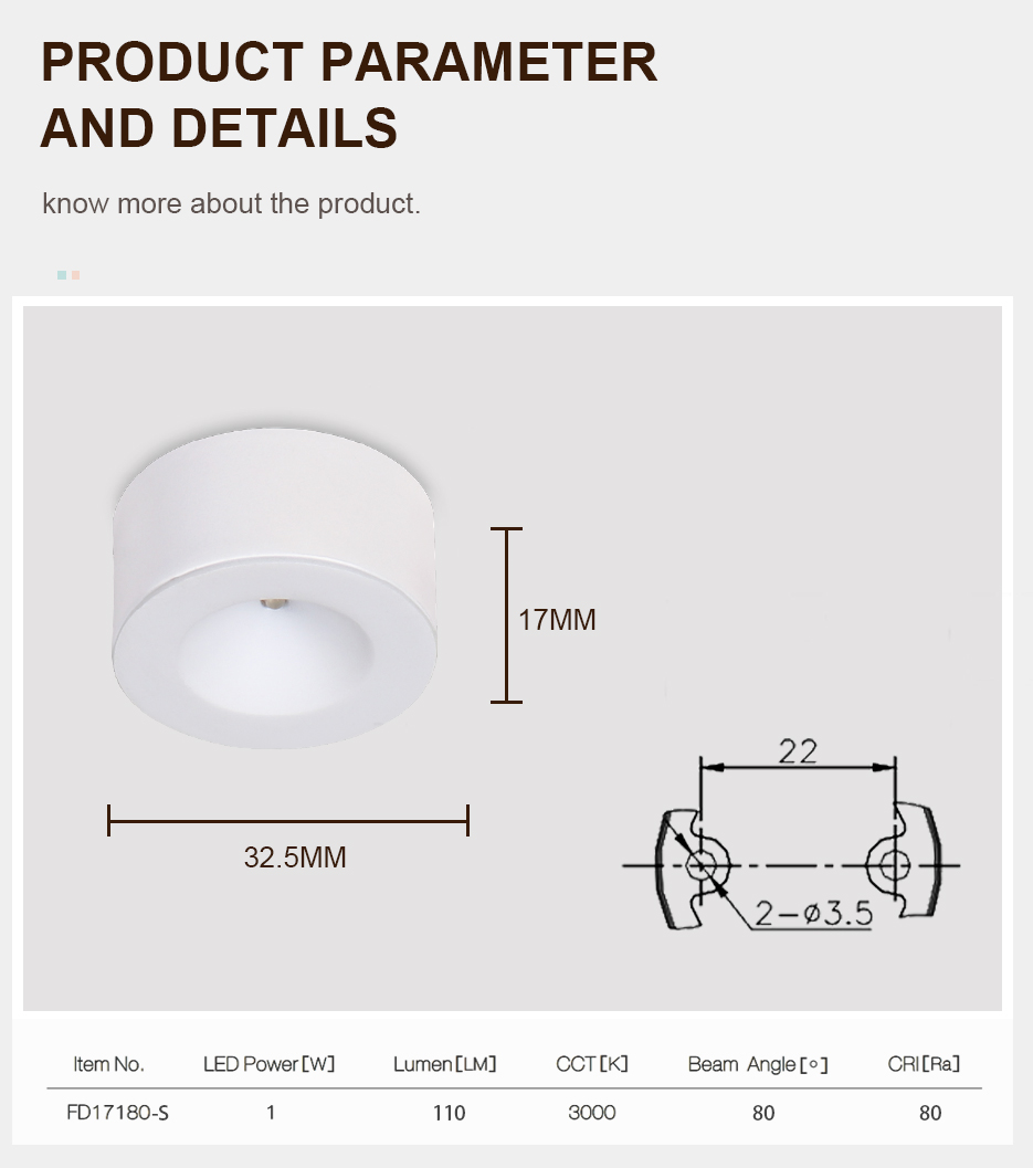 Surface Mounted Led cabinet down light