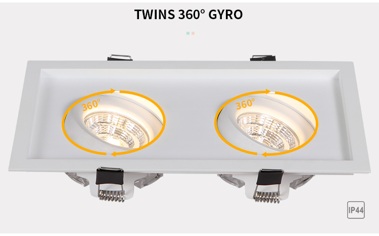 Two Heads Recessed downlight