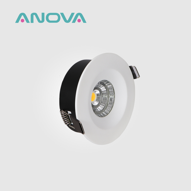 7W Fixed Aluminum Dimmable Recessed LED Downlight
