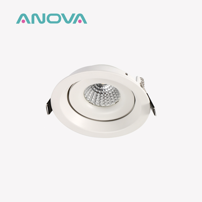 IP44 9.5W DALI Dimmable Recessed LED Downlight