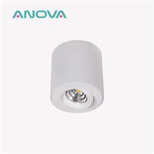 Rund justerbar overflademonteret downlight