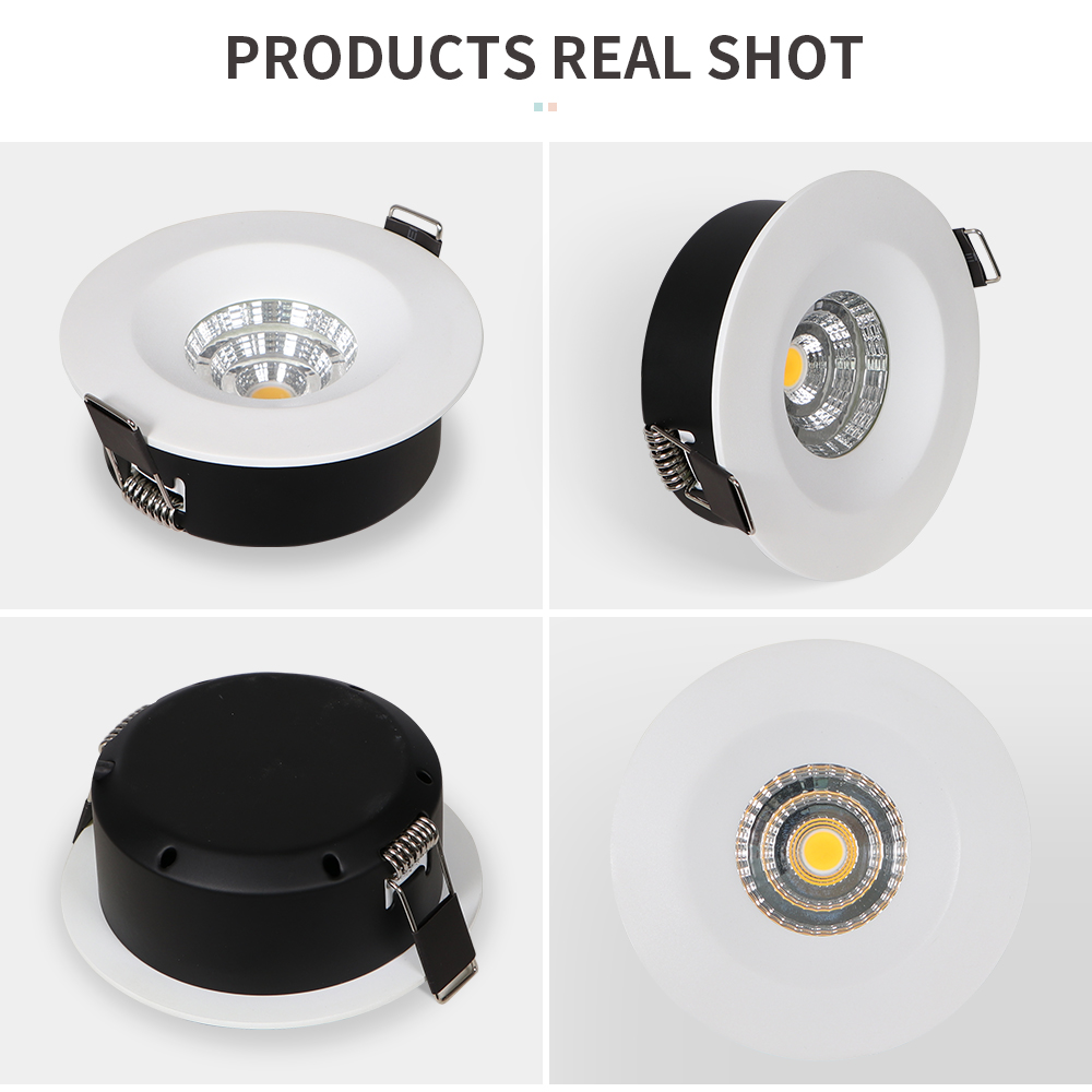 7W Fixed Aluminum Dimmable Recessed LED Downlight