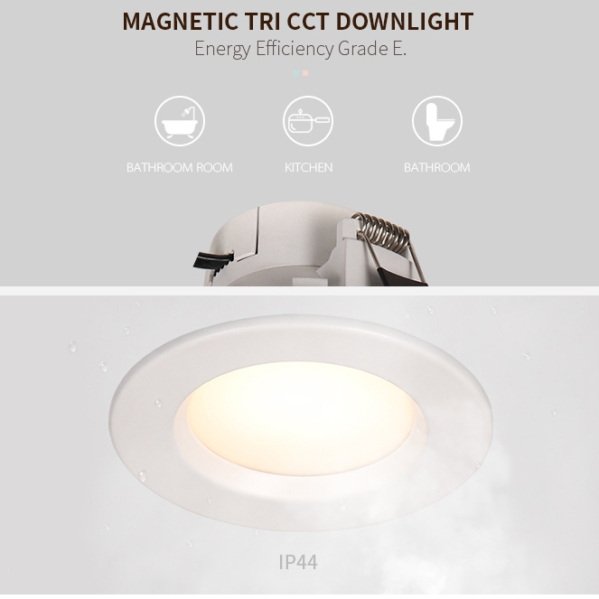 9W SAA Magnetic Tri-CCT Recessed LED Downlight