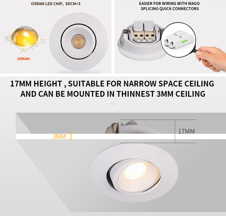 quick connection LED spotlight