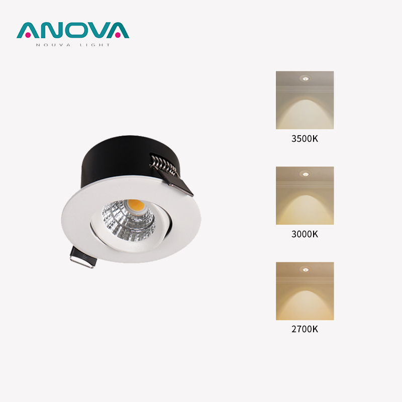 Adjustable Tri-CCT Dimmable Recessed Downlight