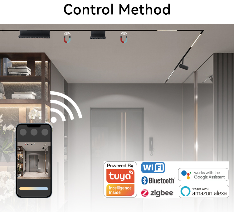 smart control magnetic track light