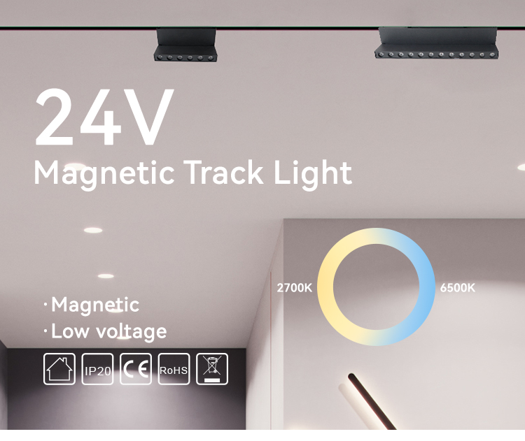 Foldable magnetic track light