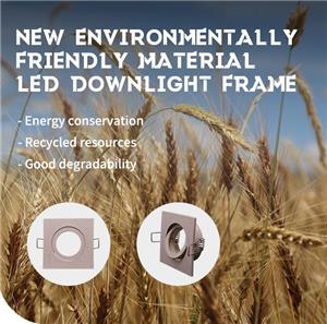 Bio-Waste Genbrugsmaterialer MR16 Downlight-hus: Forvandling af affald til belysningsløsninger