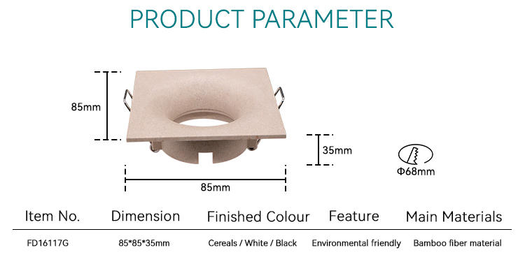 gu10 downlight housing