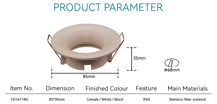 gu10 downlight housing