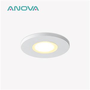 Hvidt IP65 rundt LED-hus i aluminium