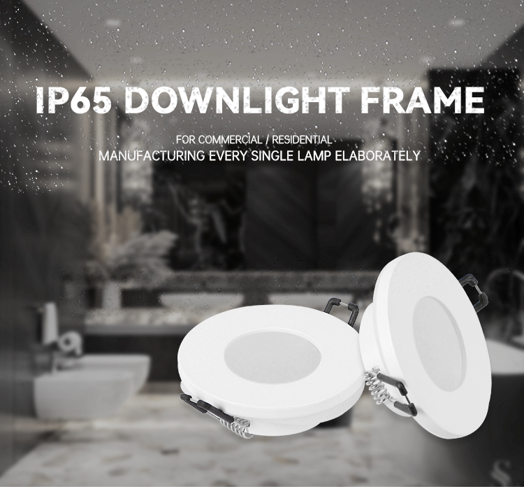 Round downlight housing