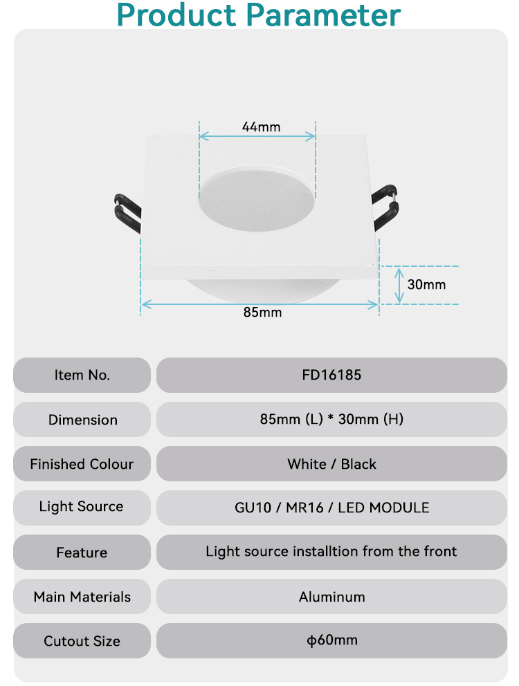 mr16 recessed lighting frame