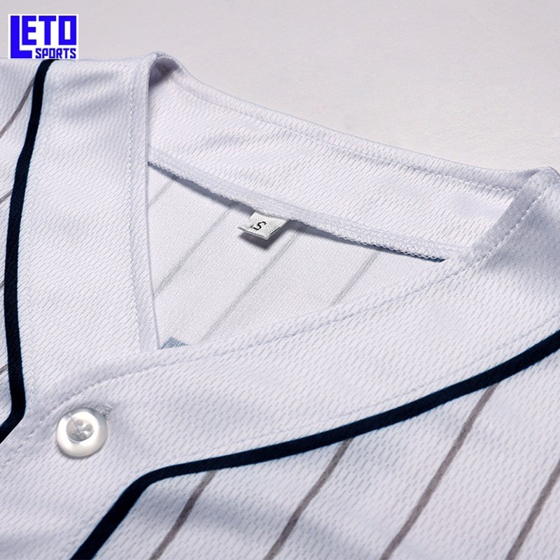 Source custom sport jersey pinstripe baseball wholesale jersey